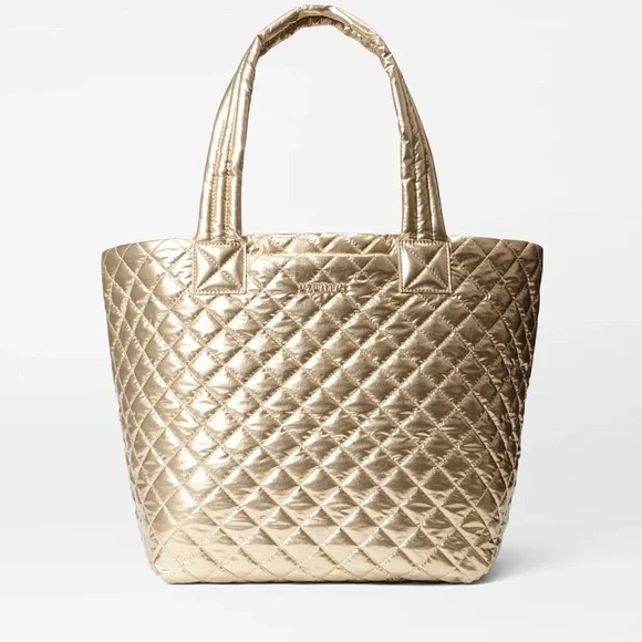 MZ Wallace Antique Gold Medium Metro Tote Deluxe Bag NWT - Picture 4 of 7